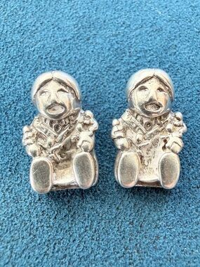 Silver "Storyteller" earrings from Santa Fe